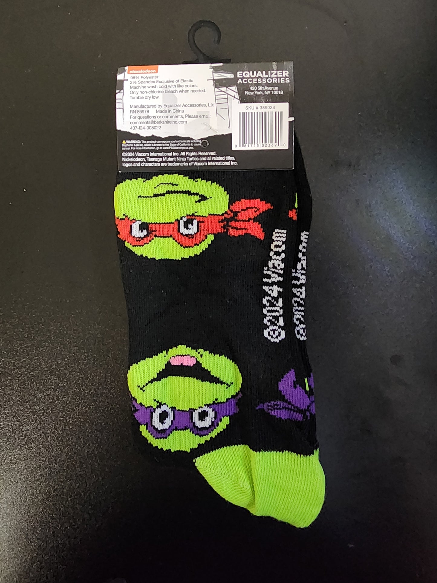 Teenage mutant ninja turtle socks