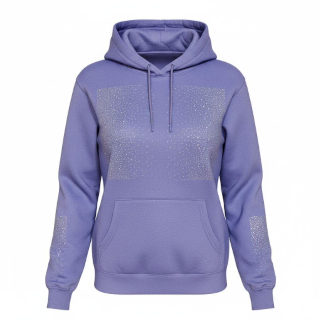 Rhinestones bling hoodie