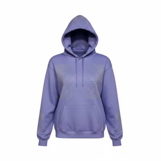 Rhinestones bling hoodie
